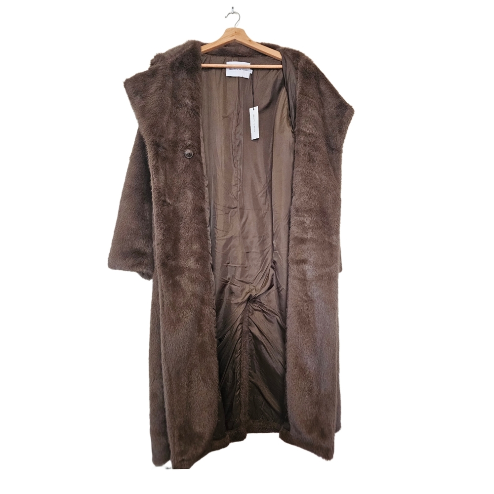 NWT Rebecca Minkoff Long Faux Fur Coat – Size M - Picture 6 of 16